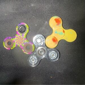 Vibrant Fidget Spinner Trio Set